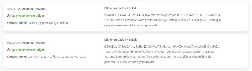 Gece yarısından itibaren İstanbul'un 19 ilçesinde 8 saati bulacak elektrik kesintisi 16